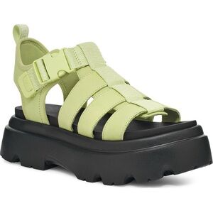 UGG Lime Green Platform Sandals